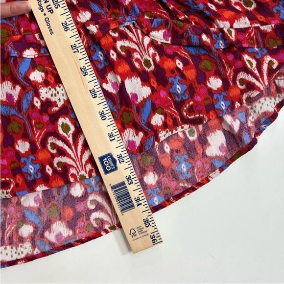 Anthropologie Robin Tiered Paisley Dress Women XS Mini V-Neck Boho Hippie Indie - Picture 15 of 16